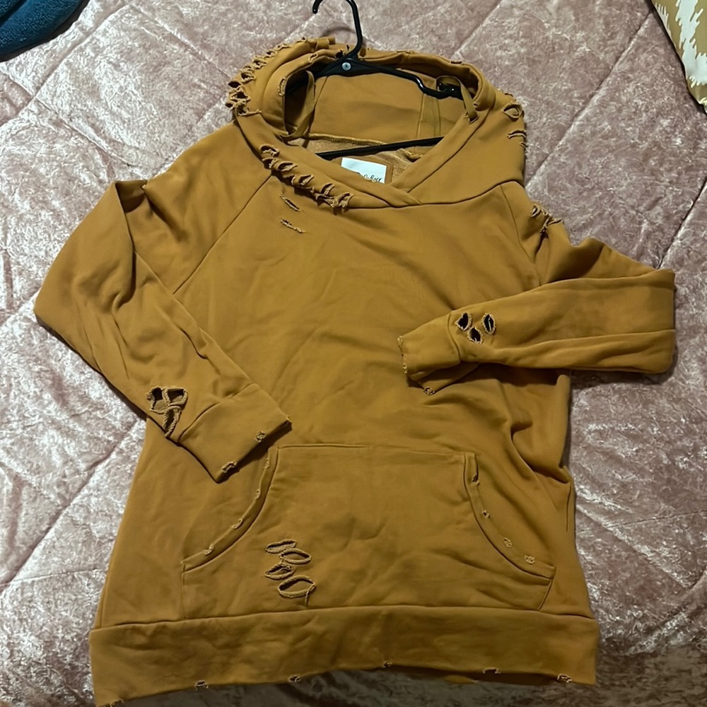 Lillie & Lottie by Chelsea Deboer distressed hoodie!